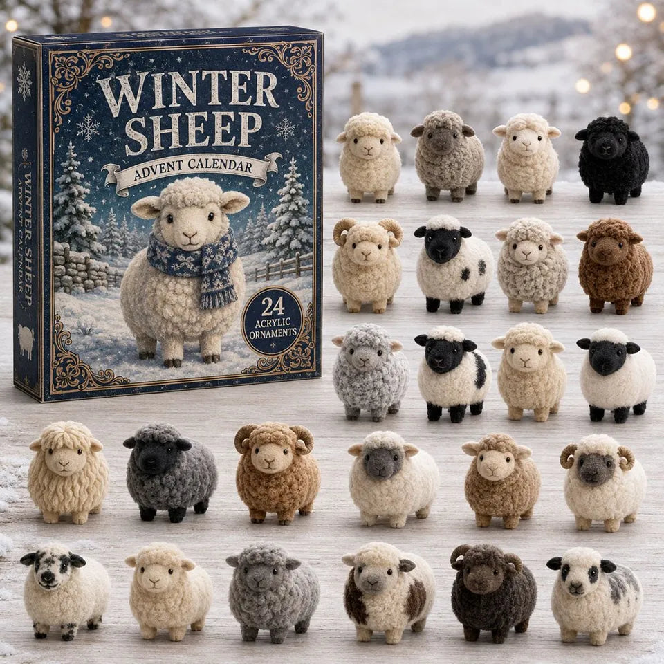 Winter Sheep Acrylic Advent Calendar 2026