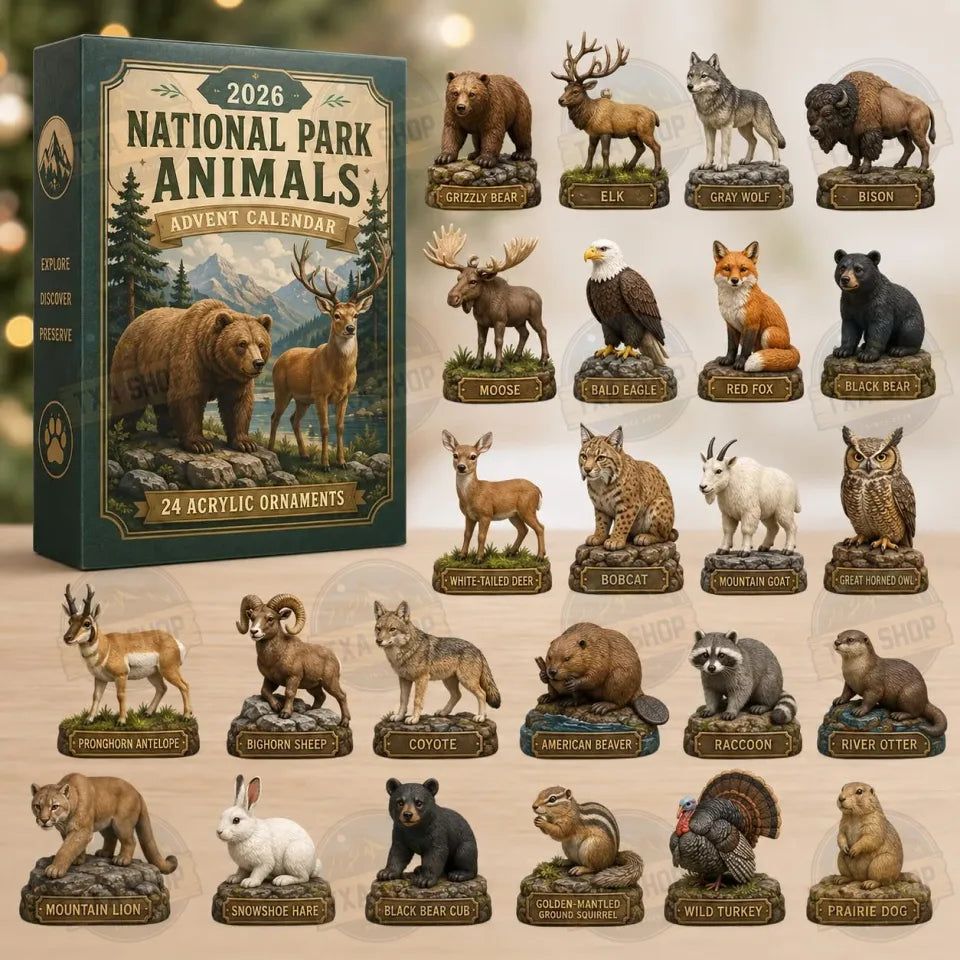 National Park Animals Acrylic Ornament Advent Calendar 2026