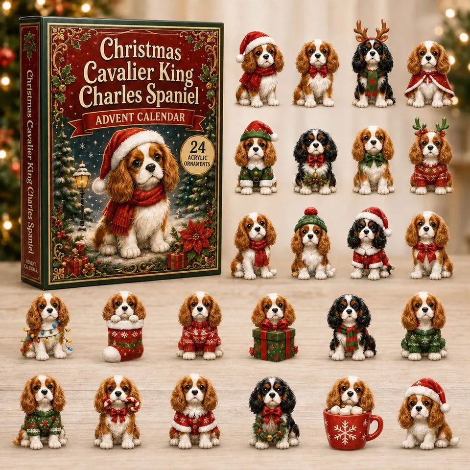 Christmas Cavalier King Charles Spaniel Advent Calendar 2026