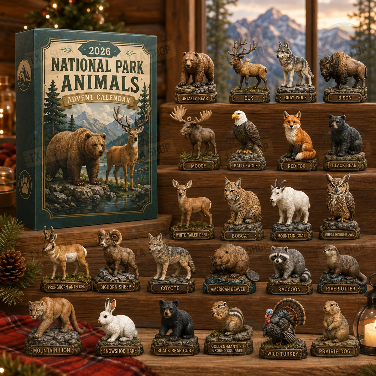 National Park Animals Acrylic Ornament Advent Calendar 2026